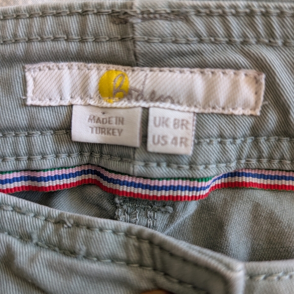 Boden Womens 4 Khaki Jogger Pants Green Casual Preppy Classic Neutral Minimalist - Picture 7 of 8